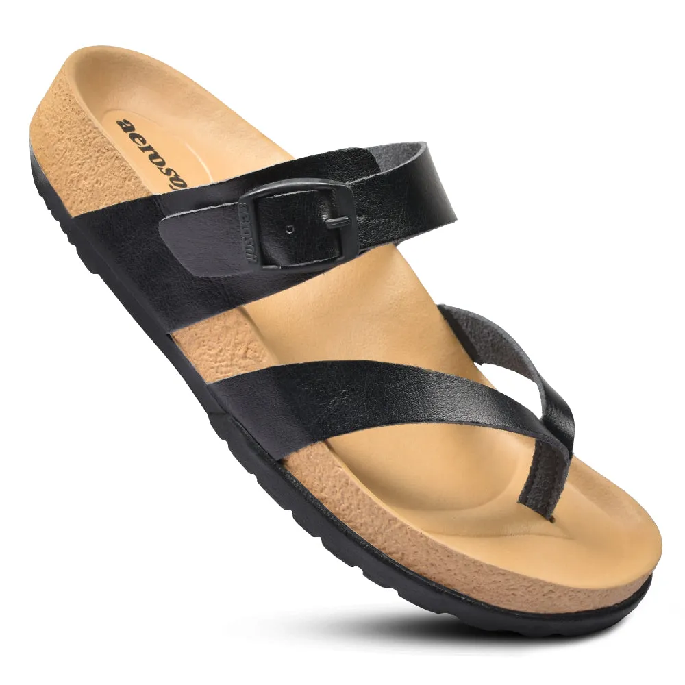 Aerosoft Trini Women’s Strap Slip on Summer Sandals