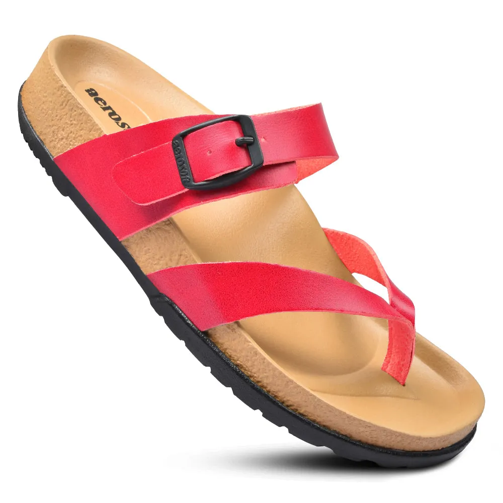 Aerosoft Trini Women’s Strap Slip on Summer Sandals