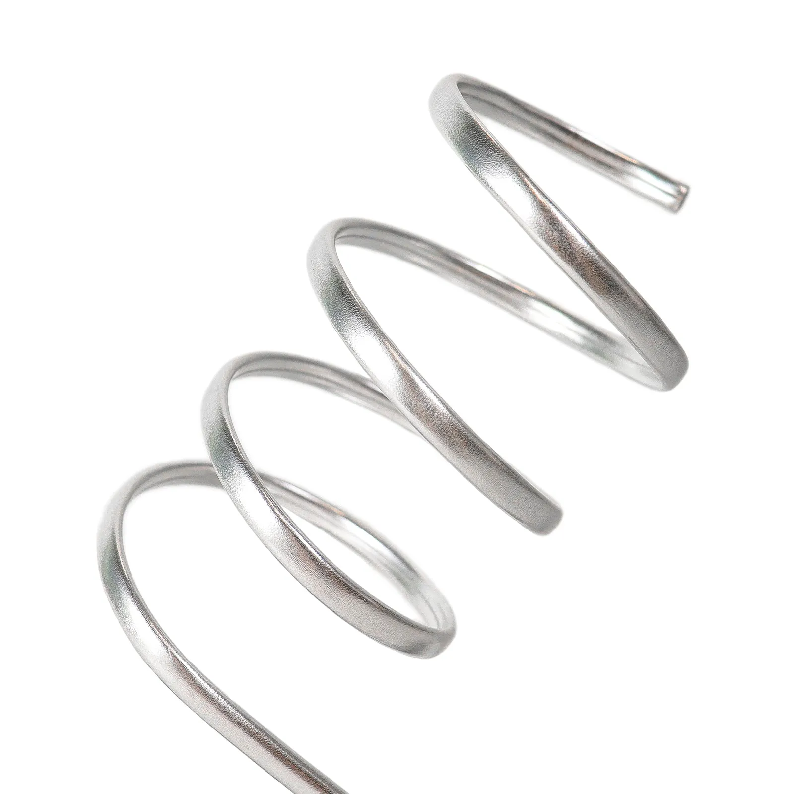 CAMBOLA-1 SQUARE TOE RING SPIRAL ANKLE WARPS - SILVER