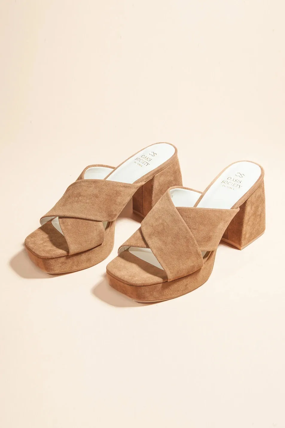 Carmen Platform Heels in Brown - FINAL SALE