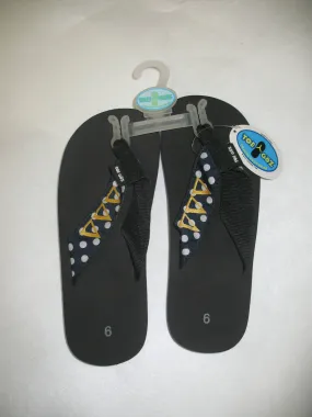 Delta Delta Delta Polka Dot Toe Goz Flip Flops