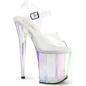 Flamingo-808HT Clear/Holo Tinted, 8" Heels