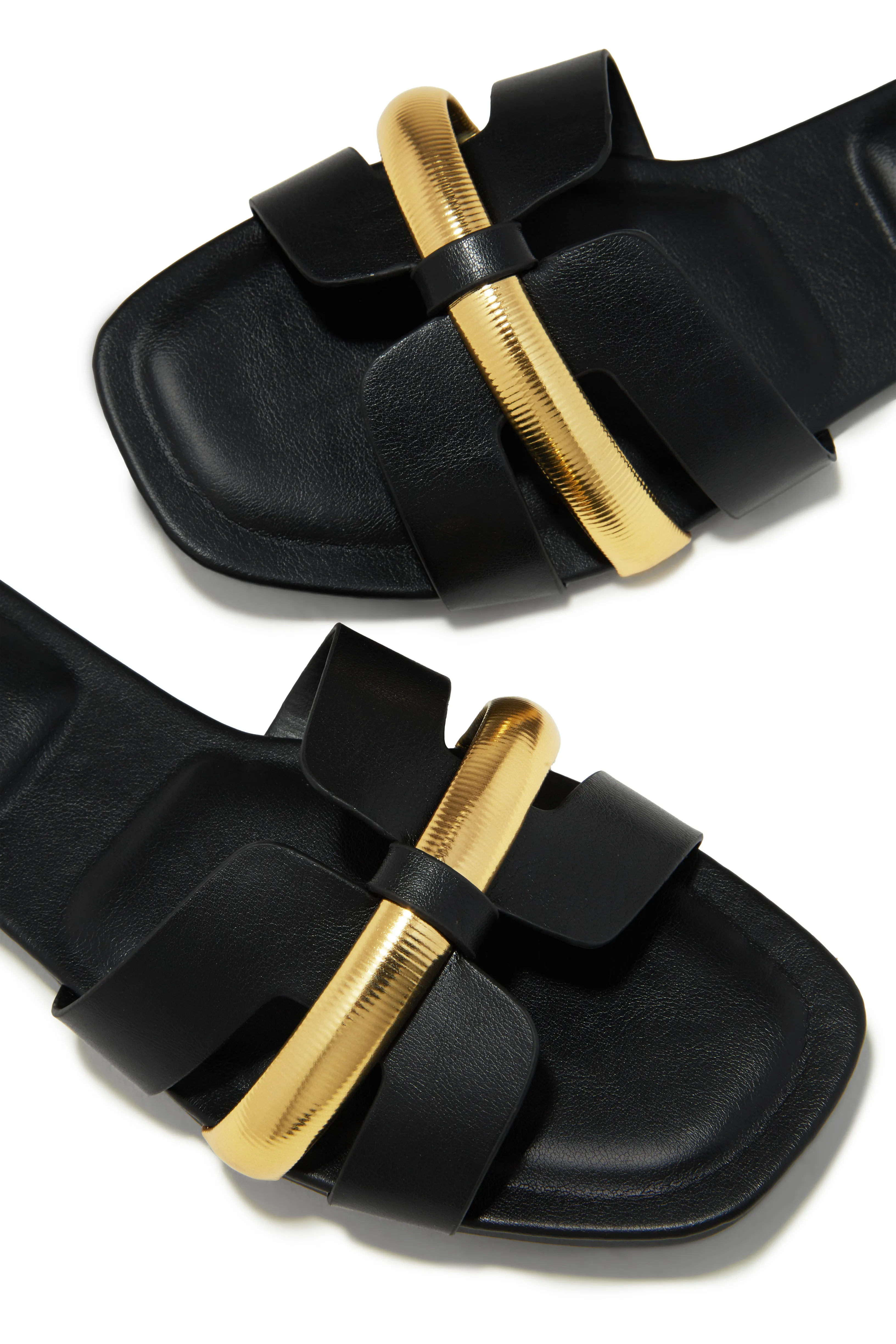 Keila Slip On Sandals - Black