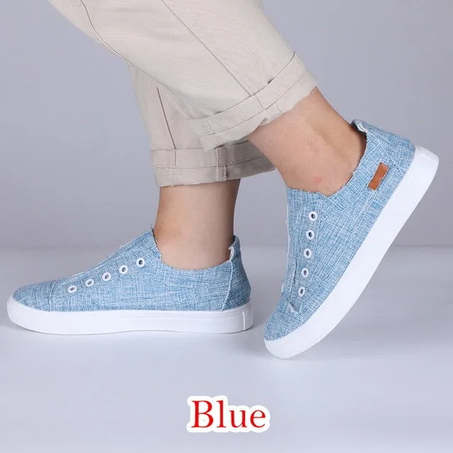 Men Women Skateboard Shoes Lovers Slip-on Casual