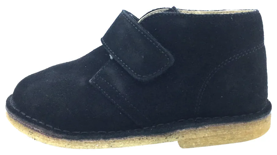 Naturino Boy's and Girl's Chukka Desert Boot, Black Suede