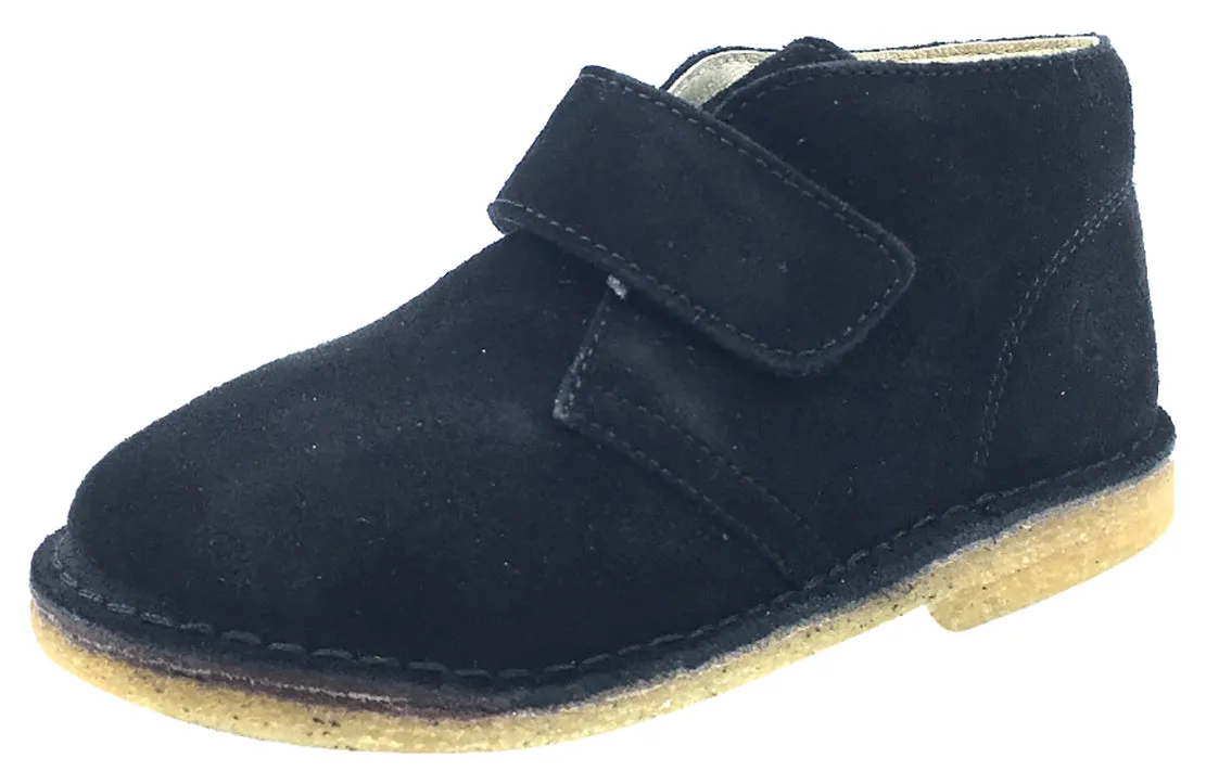 Naturino Boy's and Girl's Chukka Desert Boot, Black Suede