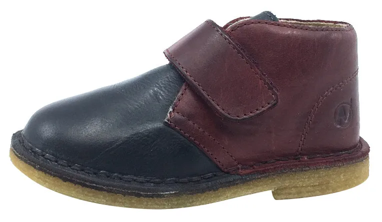 Naturino Boy's and Girl's Hook and Loop Closure Chukka Desert Boot, Bordo-Antracite