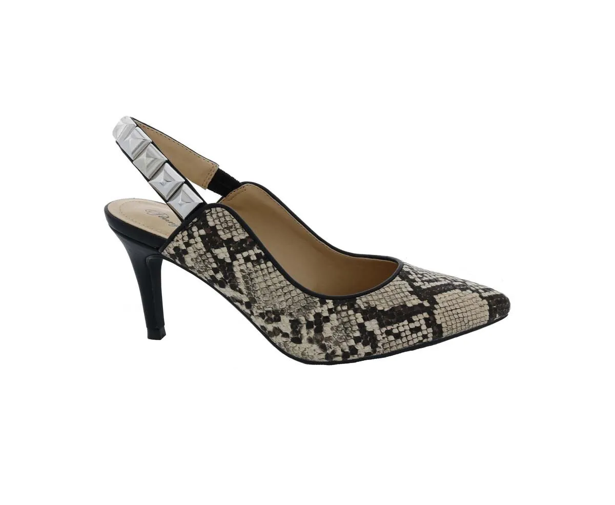 Penny Loves Kenny Aught Women Slip-on Shoes In Natural Faux Snake