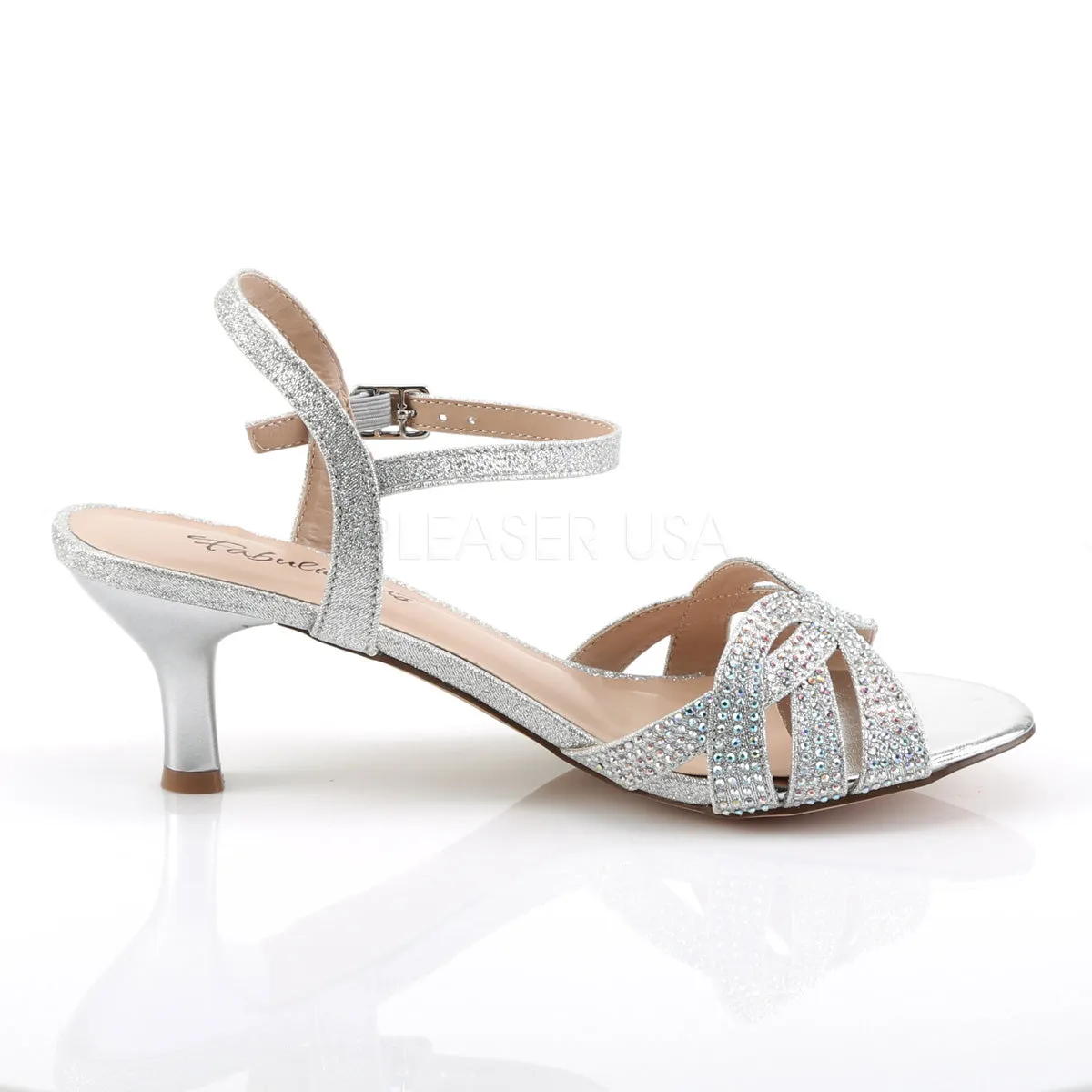 Rhinestone Silver Kitten Heels Audrey-03