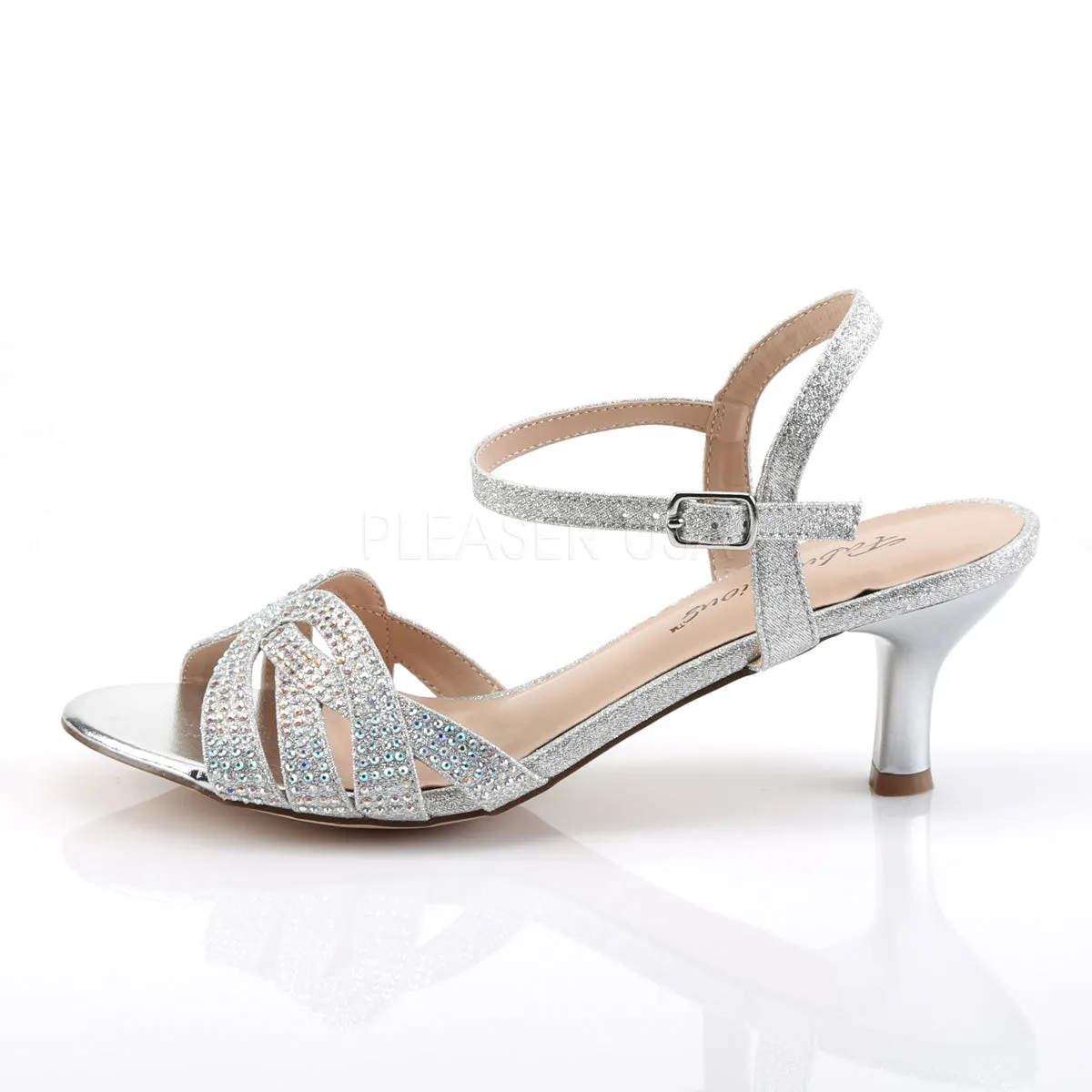 Rhinestone Silver Kitten Heels Audrey-03