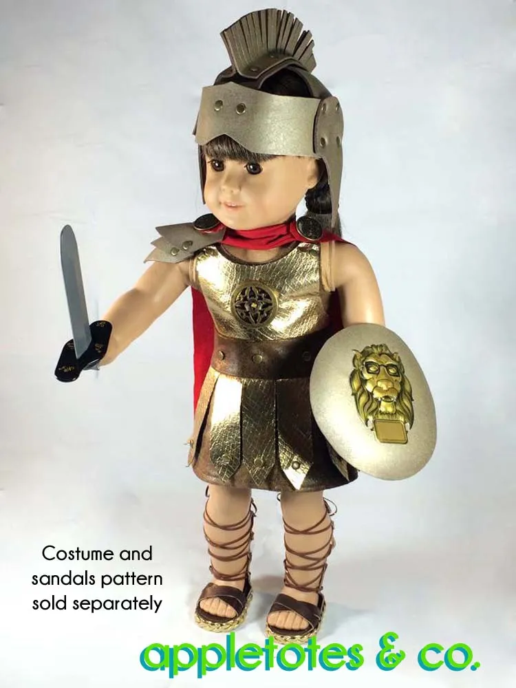 Roman Gladiator Essentials Sewing Pattern for 18 Inch Dolls