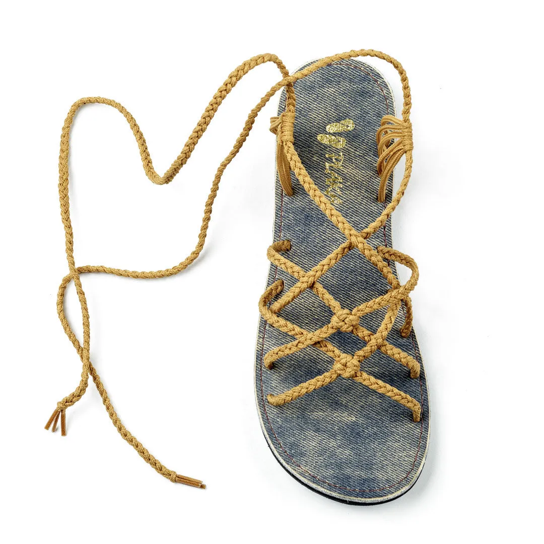 Sahara Gladiator Sandals Women | Sand-Yellow