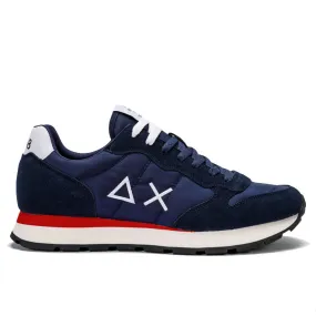 Scarpe Uomo Sun68 Sneakers Tom Solid Nylon Navy Blue