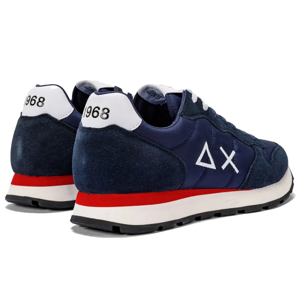 Scarpe Uomo Sun68 Sneakers Tom Solid Nylon Navy Blue