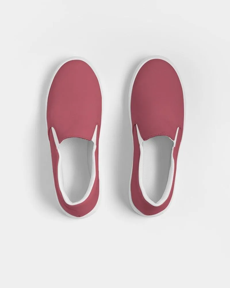 Shaded Midtone Pink Slip-On Canvas Sneakers | Women's | C0M80Y40K30