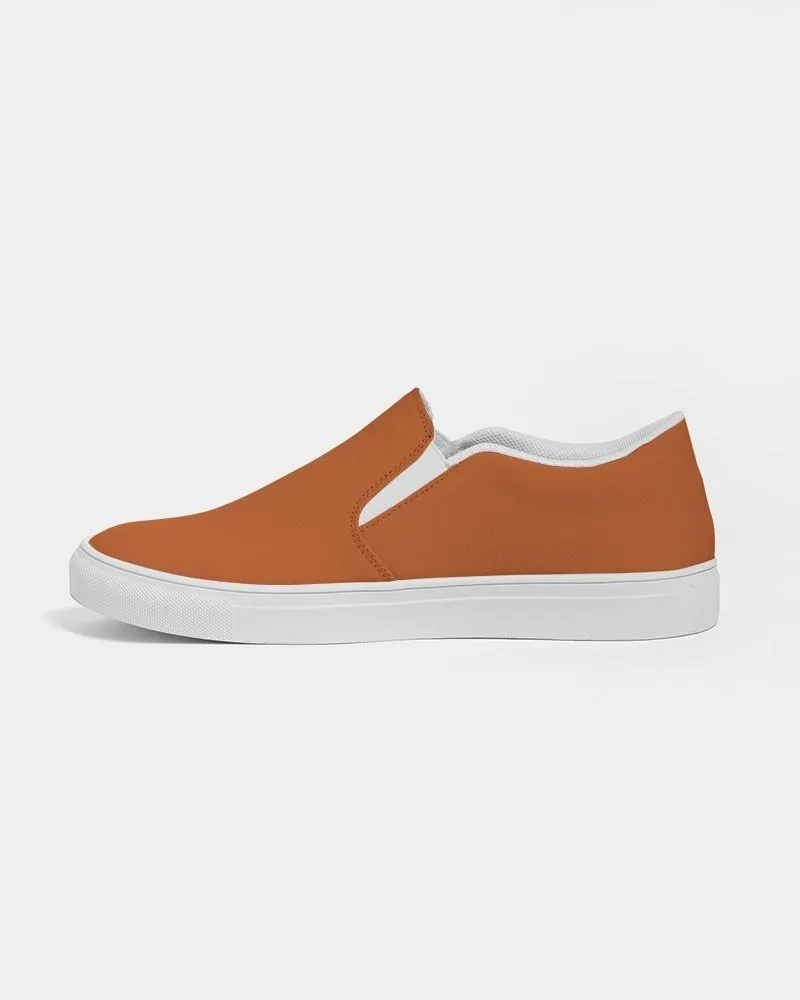 Shaded Orange Slip-On Canvas Sneakers | Women's | C0M75Y100K30