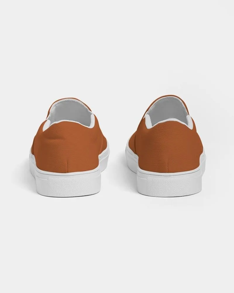 Shaded Orange Slip-On Canvas Sneakers | Women's | C0M75Y100K30