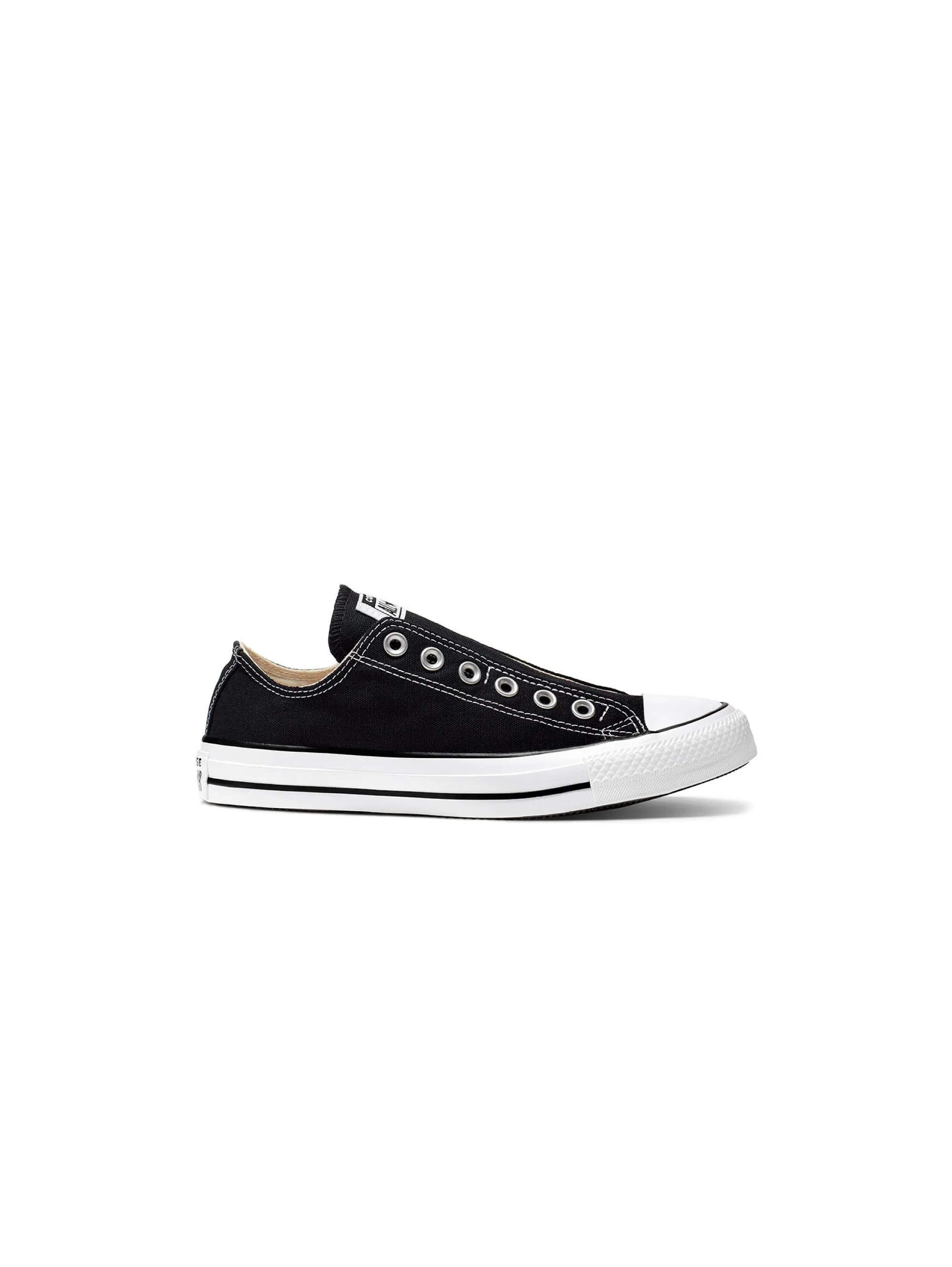 Sneakers Bassa Chuck Taylor Slip On Black White Black