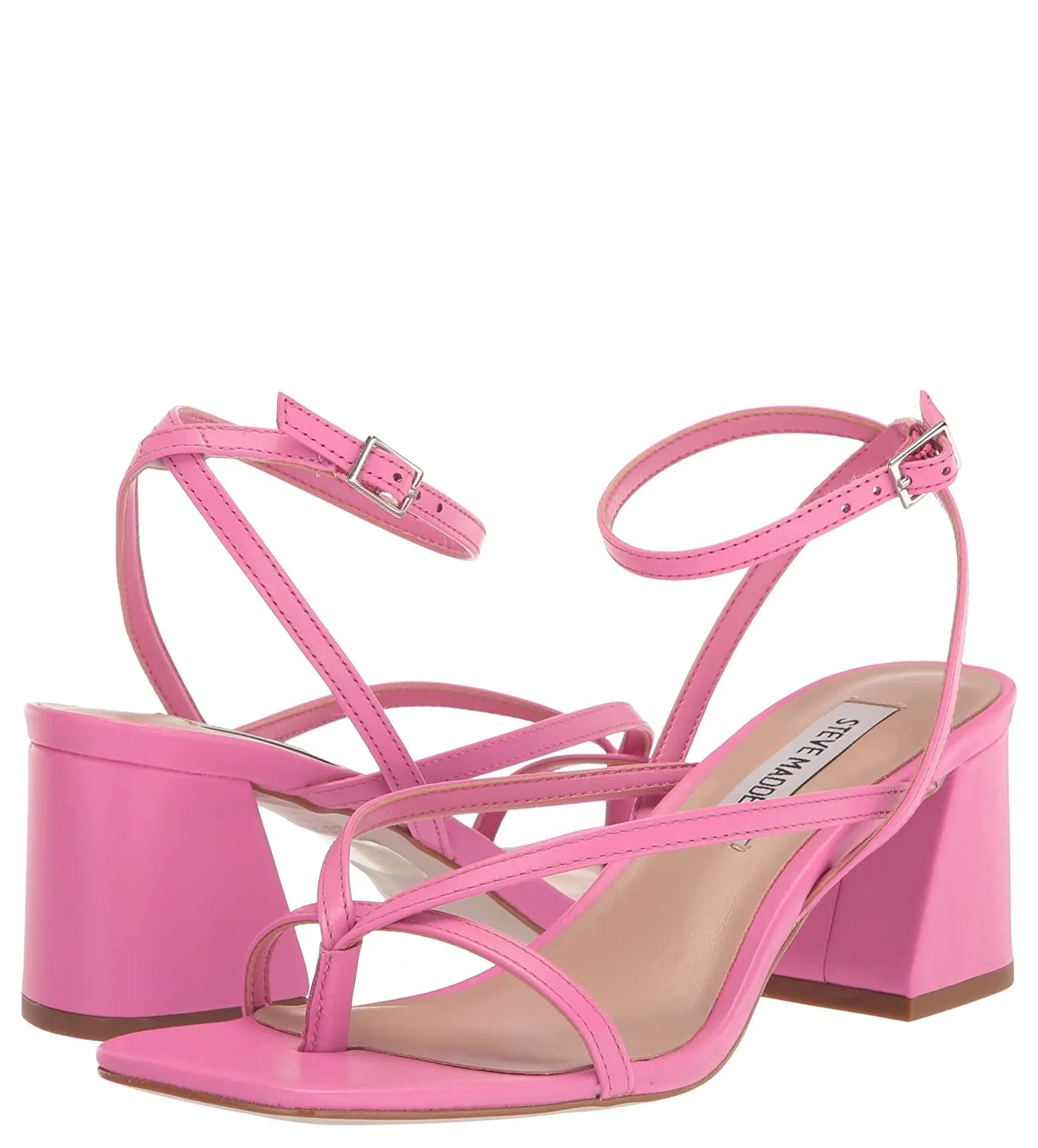 Steve Madden Alaina Sandal in Fuschia Leather