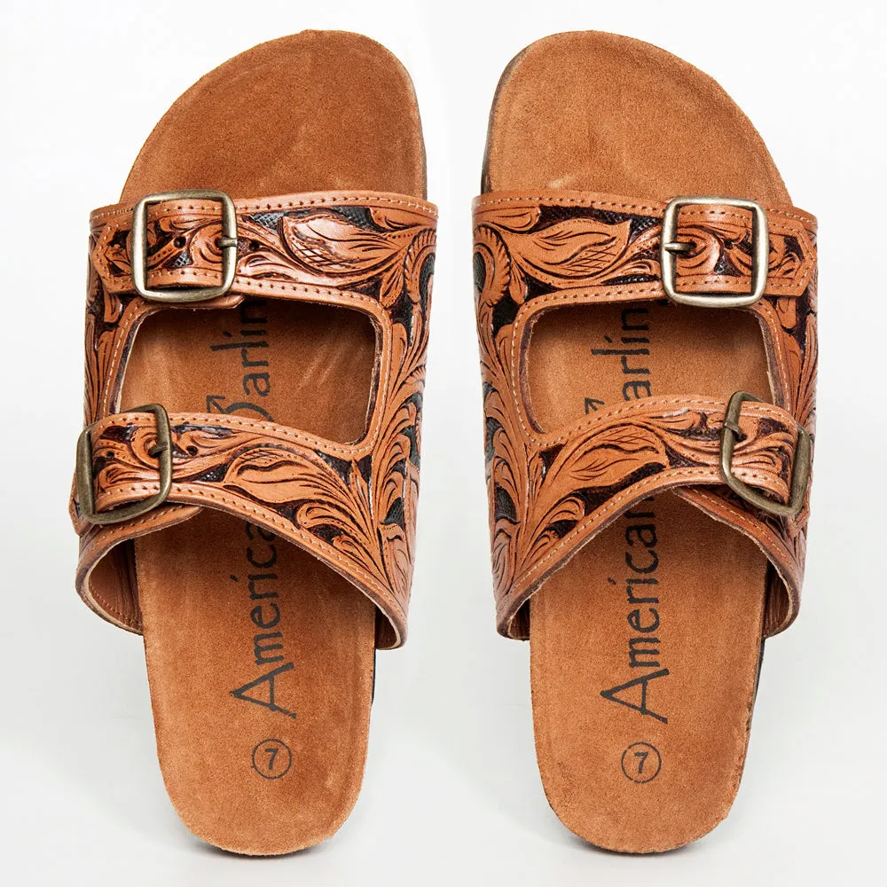 Sunflower Tooled Slide Sandals