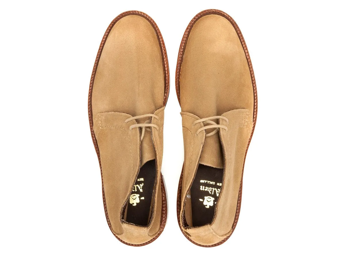 Unlined Chukka Boot Tan Suede