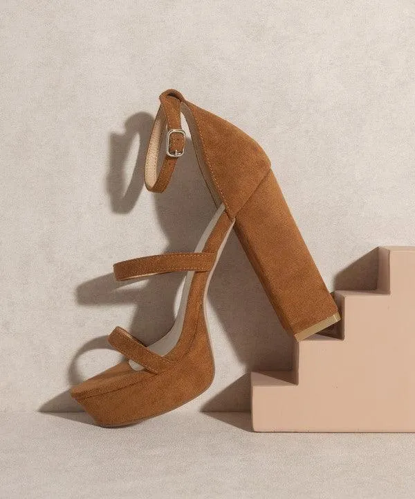 Womens Raelynn Suede Platform Heels