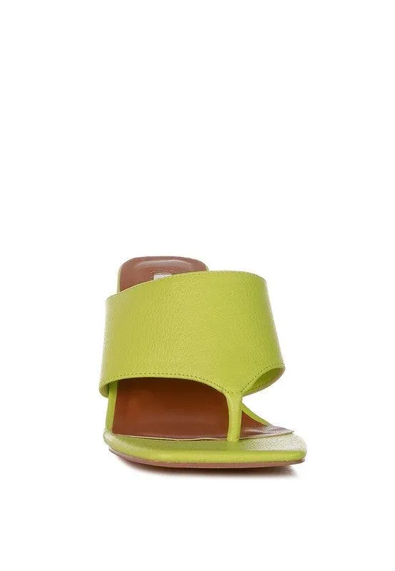 Women's Shoes Muse Me Block Heel Slip On Thong Sandals